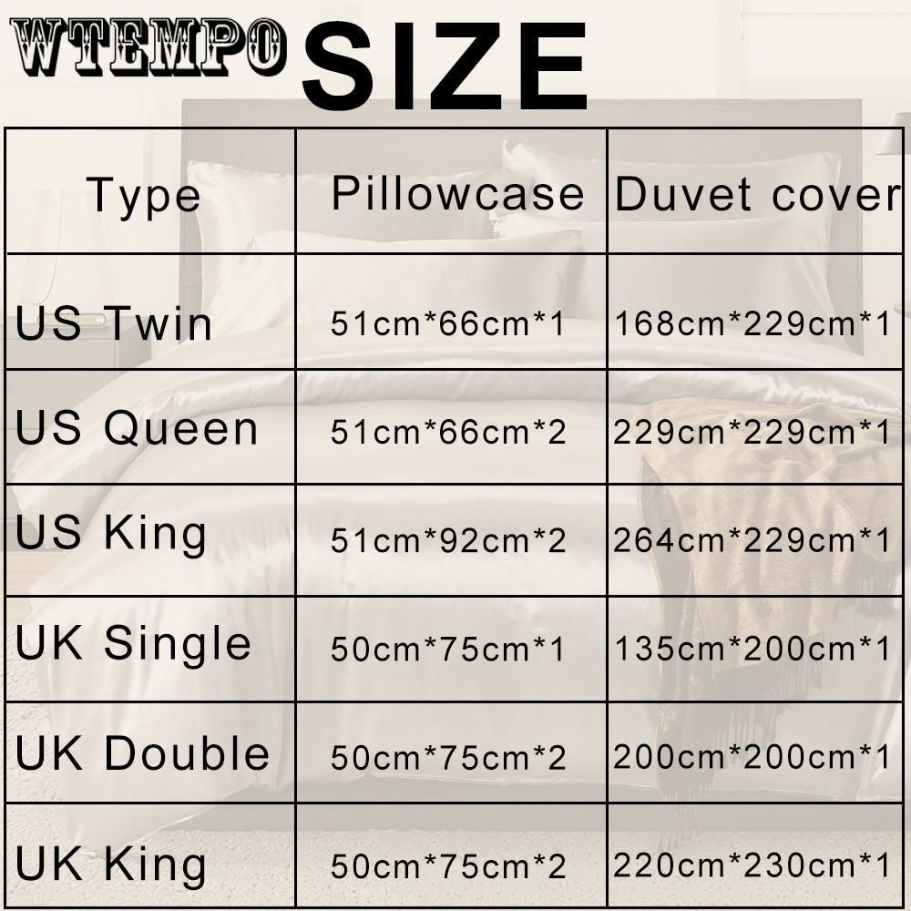 Nordic Style Silk Bedding  Queen Size Satin Grey Duvet Cover  Solid Color Set