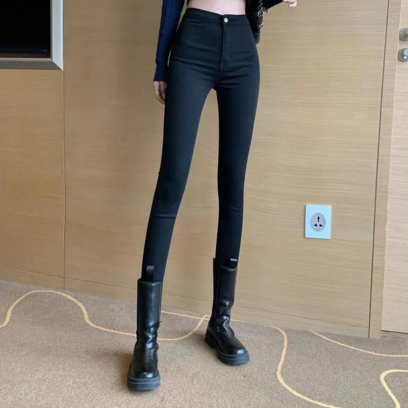 High-waisted Butt-lifting Jeans Women Are Thin and Tall Spring Summer and Autumn Trousers Bottom Stretch Tight-fitting Trousers