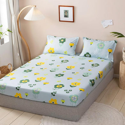 Three-piece Cover Sheet Bed Simmons Protective Cover All-inclusive Non-slip Fixed Bed Cover Bed Cover Sheet Pillowcase Set