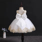 Children's Dress Skirt Girl Baby Lace Bow Dress Temperament Sleeveless Open Back Lace Plaid Skirt Tutu Skirt Waist A-line Skirt