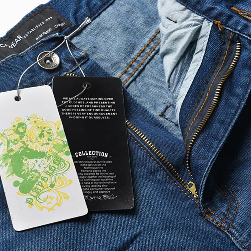 Plus Size Jeans Men Blue Denim Pants Streetwear Skateboard Hip Hop Jean Trousers Loose Casual Straight Jean Pants 40 42 44 46