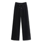 Autumn and Winter Corduroy Plus Size Plus Velvet Thick Warm Wide-leg Pants Women Casual Pants