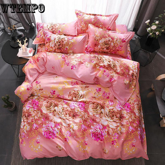 Cotton bedding set comfortable home supplies duvet cover quilt pillowcase