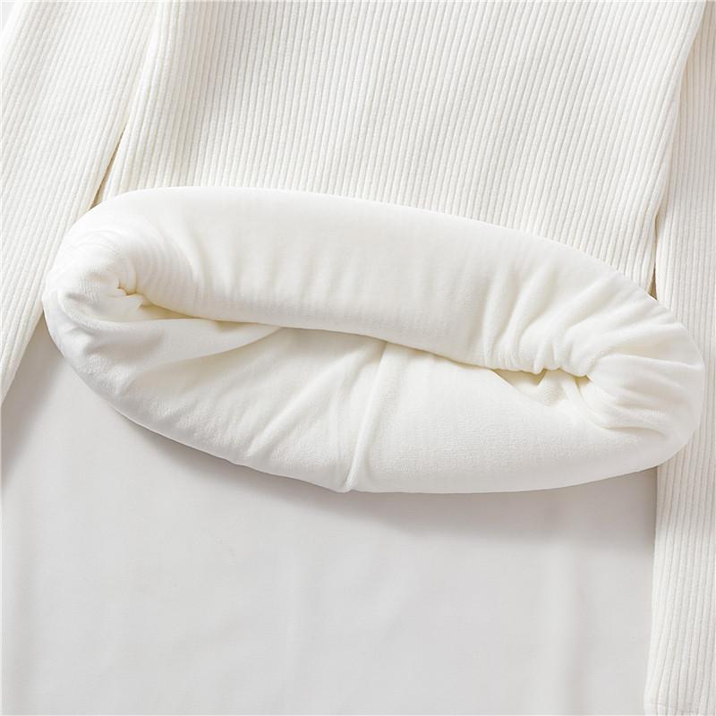 Autumn Winter Thick Sweater Women Turtleneck Pullover Knitted Sweaters Slim Fur Warm Soft Solid Inside Bottoming Shirt Long Sleeve Short Casual Jumper