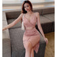 Open Back Sling Low-cut Tight-fitting Hip Skirt Women's Dress