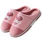 Home Men's Winter Cotton Slippers Indoor Non-slip and Warm Couples Plus Velvet Slippers Women's Thick Bottom Plush Slippers