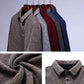 Fashion Spring Autumn Cotton Thick Men Polo Shirt Long Sleeve Warm Clothes Striped Tops Casual Polo Shirts Male