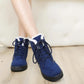 Winter Women's Artificial Plush Sneakers Waterproof Non-slip and Warm High-top Shoes