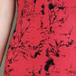 Women's Floral Round Neck Summer Short Sleeve Midi Dress  Large Loose Dress