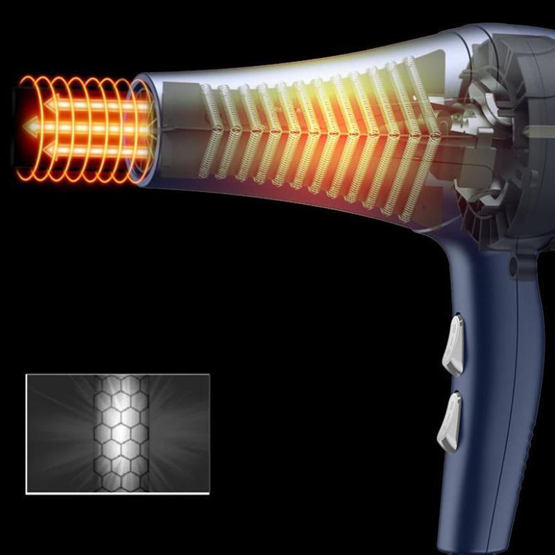 1600W Luxury Hair Dryer Set Negative Ion Hair Protection Hot/cold Hair Dryer High-power Barber Equipment