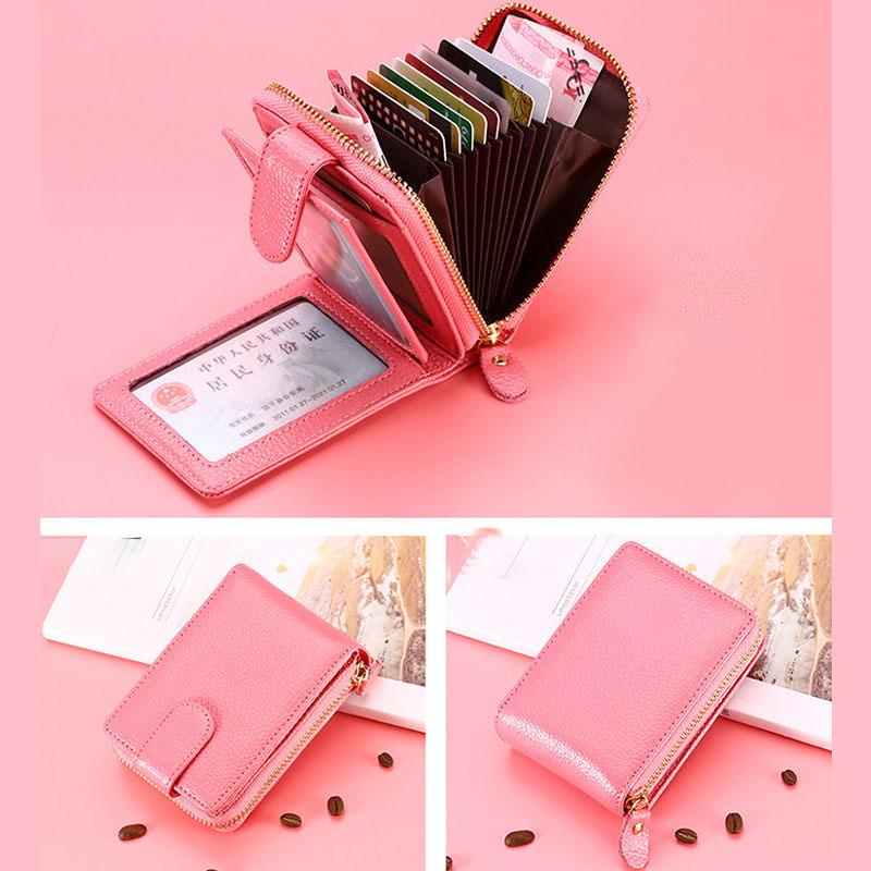 Leather Driver's License Card Bag Men's Leather Zipper Card Package Female Men's Wallet Multi-function Driver's License Leather Case Male Leather