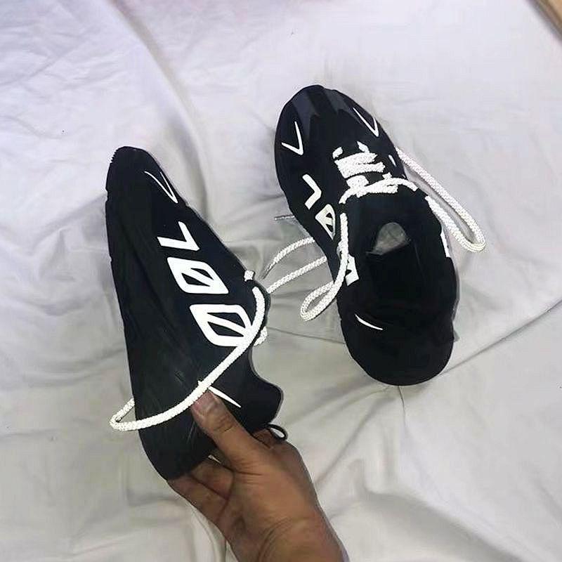 Sports shoes street shot reflective black shoes female 700 breathable running shoes comfortable