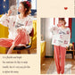 Winter Thickened Warm Pants Suit Autumn and Winter Coral Fleece Warm Loose Large Size Women's Pajamas