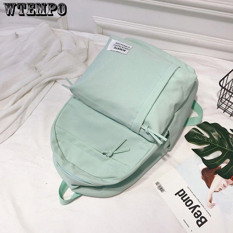 Backpack Fashion Women Oxford Fabric Cute Solid Color Backpack Girls School Bag