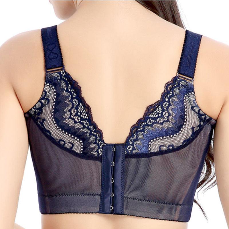 Ladies Plus Size Underwear Full Cup Thin Section Push Up Bra Top Support Adjustable Large Cup Bra