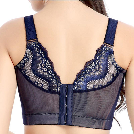Ladies Plus Size Underwear Full Cup Thin Section Push Up Bra Top Support Adjustable Large Cup Bra