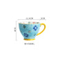 Nordic Hand-painted Ceramic Breakfast Mug Creative Personality Trend Large Capacity Coffee Oatmeal Mug Milk Cup