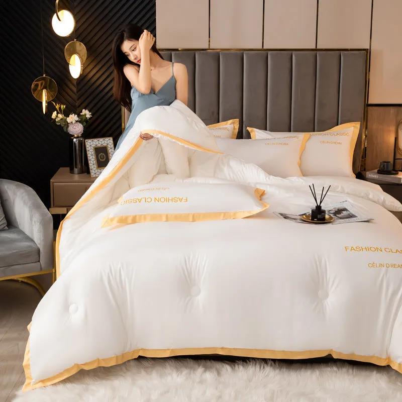 Skin-friendly Soy Fiber Quilt Spring and Autumn Quilt Core Winter Quilt Four Seasons Universal Double Thick Warm Quilt