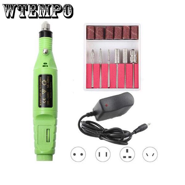 Electric Nail Drill Manicure Machine Set Milling Cutters For Nail Art Drill Bits Files Tools