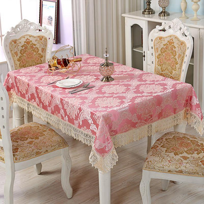 Home Decor Nordic Style Pastoral Lace Table Cloth Embroidered Fabric Table Cloth Dining Table Coffee Table Table Cloth Cover Towel