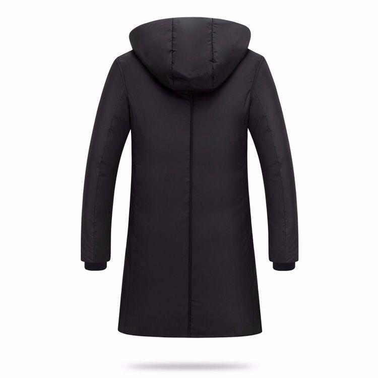 Men's Medium Length Down Jacket Winter White Duck Down Warm Down Jacket