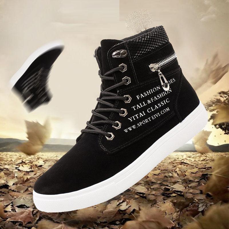 Spring and Autumn Sports High-top Shoes Men's College Style Korean Canvas Flat Casual All-match Sneakers