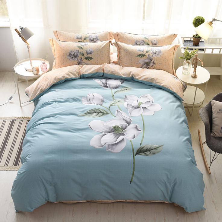 Fashion 4pcs 3D Dolphin Bedding Sets Queen King Size Bed Set Bedroom Comforter Duvet Cover