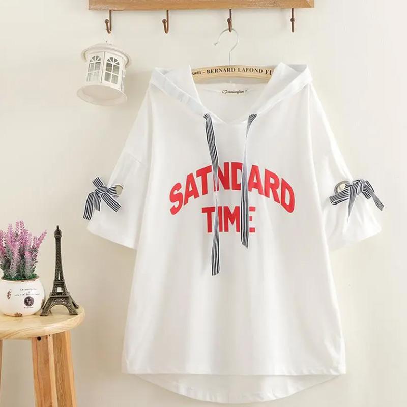 Short-sleeved Girls' Summer Fat Women's Clothes Plus Fat Plus Size Korean Version Trendy Comfortable Breathable T-shirt Tops