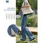 Women's High Waist Wide Leg Jeans Spring Loose and Thin Straight Mop Pants Ladies Denim Trousers