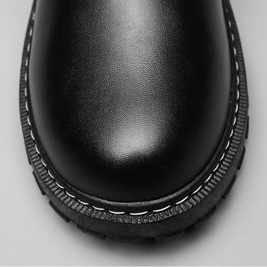 Black Male Martin Shoes Fall High-top Men's Shoes British Style Waterproof Non-slip Trend Tool Boots