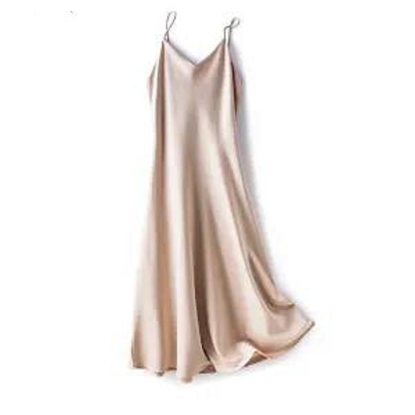 Summer Ladies Dress Suspenders Silk Dress Slim Fashion