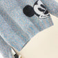 Half Turtleneck Women's Sweater Cartoon Pattern Print Sweater Korean Style Loose Plus Size Sweater