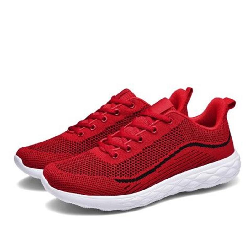 Men's Breathable Sports Shoes Versatile Casual Running Shoes Mesh Flyknit Men's Shoes
