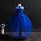Children's Dress Princess Short Front and Long Performance Costume Girl Net Yarn Tail Skirt Student Performance Costume