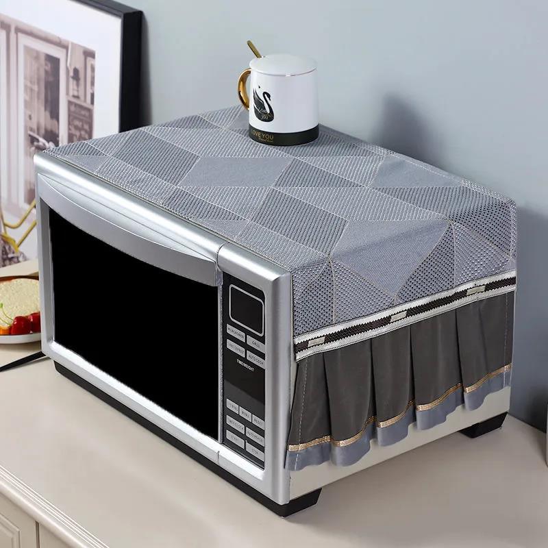 Microwave Dust Cover Waterproof and Dustproof Oven Cover Towel All-inclusive Oil-proof Cover Curtain