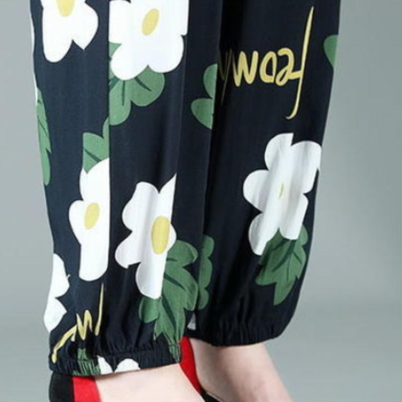 Women's Pants Spring and Summer Thin Dancing Bloomers Anti-mosquito Pants Outer Wear Cotton Silk Long Pants