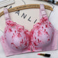 Floral Bras Sexy Push Up Bra for Women Plus Size Underwear Lingerie Thin Wire Free D Bralette Woman Push Up Bras