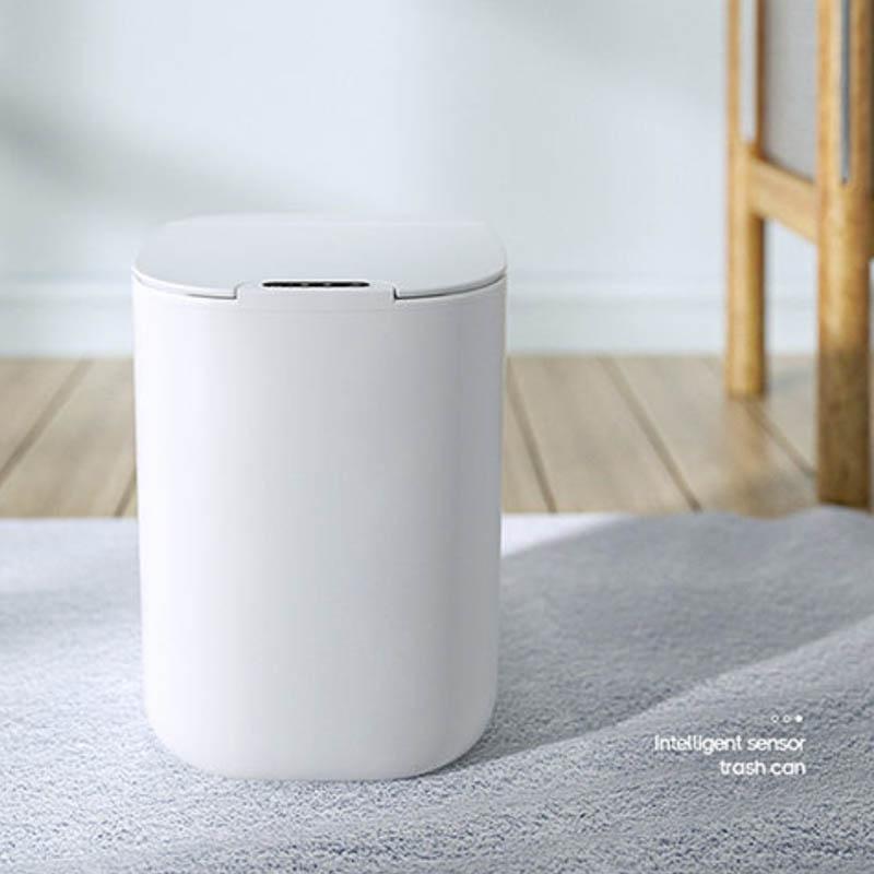 Intelligent Sensor Trash Can Household Automatic Charging Type Living Room Bedroom 16 Liters Large Capacity Kitchen Bathroom Waterproof