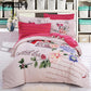 Decoration Flowers Printing Bedspread Pillowcase 4pcs Wedding Set Egyptian Cotton Soft
