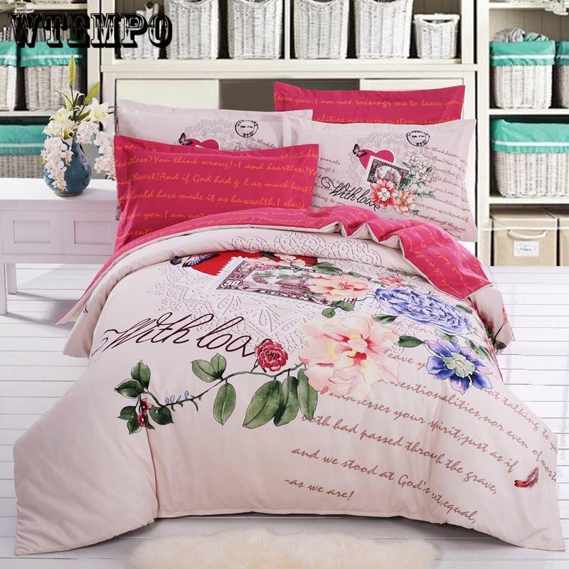 Duvet Cover Pillowcases Bedspreads 4pcs Sets Bedding Set Fashion House Luxury Bed Cover Sheet