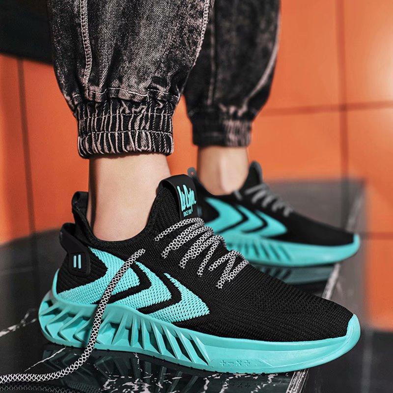 KYLIN Men's Shoes Casual Sports Shoes Flying Shuttle Breathable Blade Cushioning Tide Shoes Mesh Tennis Shoes