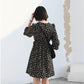 French Retro V-neck Floral Dress Female Spring Summer Temperament Wild Waist Was Thin Short Skirt