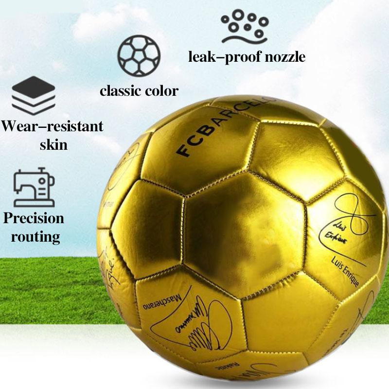 Size 5 Spain Soccer Ball PU Leather Football Wearable Soccer Training and Competition Ball Sporting Goods
