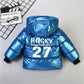 Children's Clothes Boys' Winter Cotton Clothes Children's Thick Down Jackets Children Foreign Style Handsome Shiny Padded Jacket