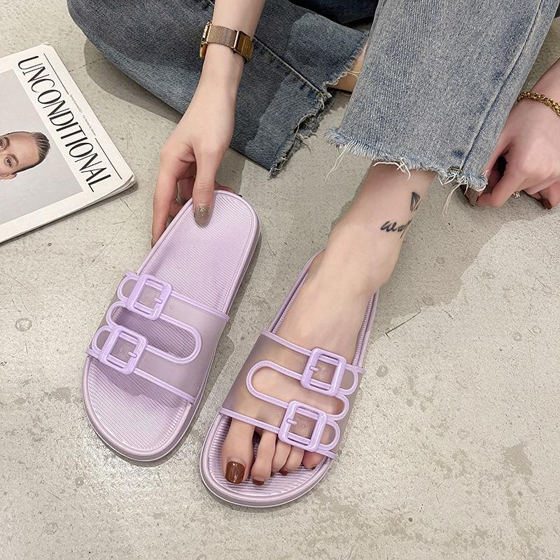 Slippers Women Summer Outdoor Wear All-match Cute Non-slip Indoor Home Beach Shoes Comfortable and Lightweight
