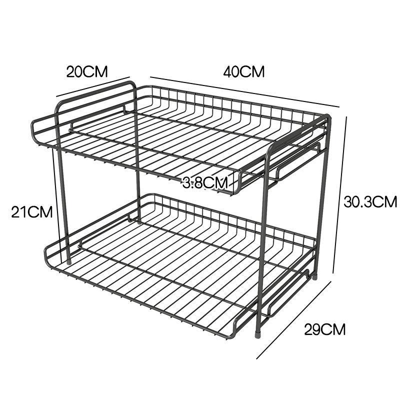 Kitchen Shelf Under The Sink Pot Shelf Pot Storage Rack Put Pot Artifact Cabinet Layered Shelf Cabinet Home
