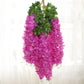 Artificial Wisteria Flower Bean Flower String Violet Plastic Silk Flower Decoration Vine Plant Flower Wedding Fake Flower Rattan