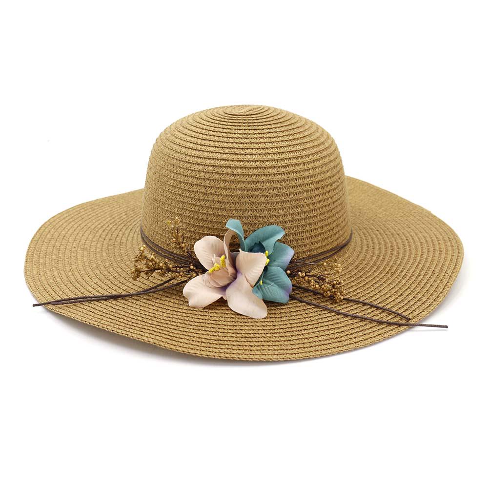 Hat Women Wide Brim Floppy Straw Sun Hat Sea Beach Foldable UV Protect Caps