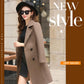 Autumn and Winter Korean Style Slim Slimming Fashion Temperament Mid-length Waist Woolen Coat Women's Woolen Coat
