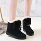 Snow Boots Female Autumn and Winter Korean Wild Student Cotton Shoes Short Tube Plus Velvet Thick Warm Fashion Boots